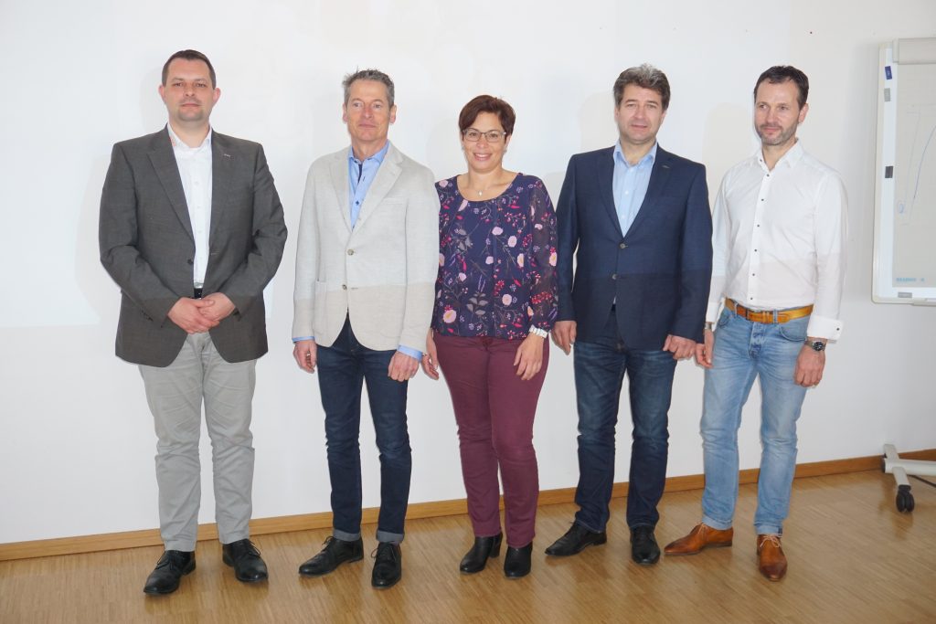 Der neue Sopra-Aufsichtsrat: (v.li) Marc Herzog, Guido Heue, Christine Henne, Frank Thiemig und Chris Milder. Auf dem Bild fehlt Dirk Gresch.